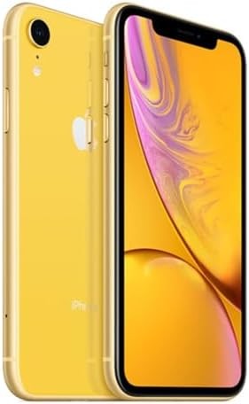 Apple iPhone XR, US Version, 64GB, Yellow - Unlocked (Renewed)