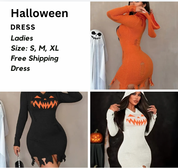 Halloween Hoodie Dress