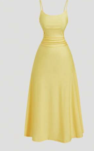 Yellow Plus Size Women’s Dress