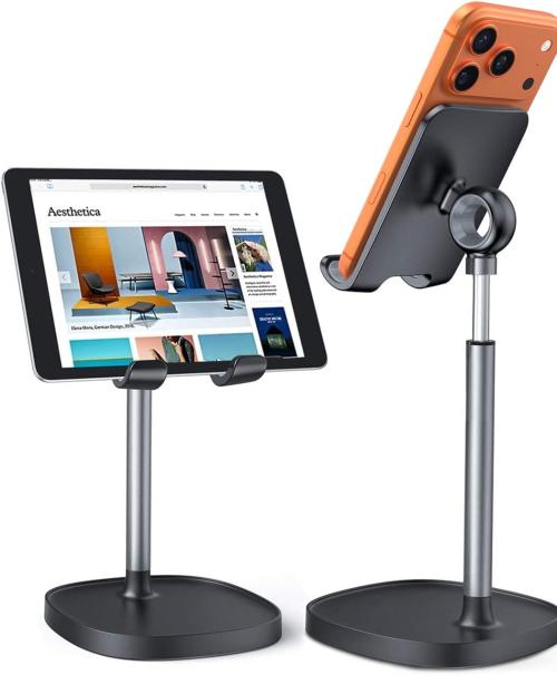 Cell Phone Stand for Desk – Adjustable Holder for iPhone, Tablet & Switch