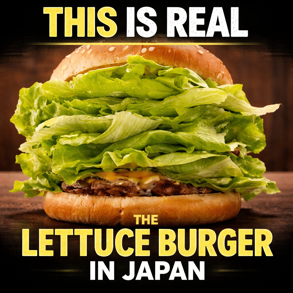 This viral ‘lettuce burger’ comes from Japan 🇯🇵 It was introduced…