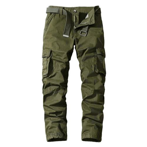 Mens Pure Cotton Casual Pants, Durable, Slim-fit, Multiple