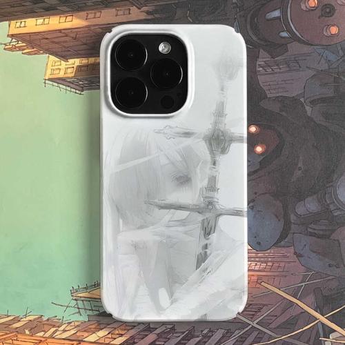 Grey Beauty Priest Art Niche Mobile Phone Case