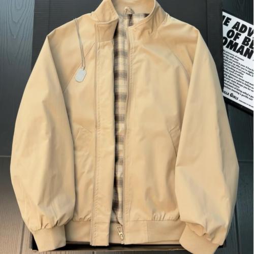 Men's New Springautumn American-style Vintage Stand-collar Jacket Cardigan