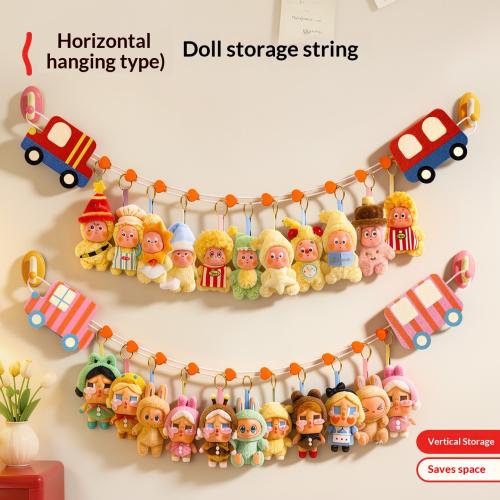 Cartoon Car Plush Doll, Bedroom No-drill Horizontalvertical Hanging Display For Blind Box Figures