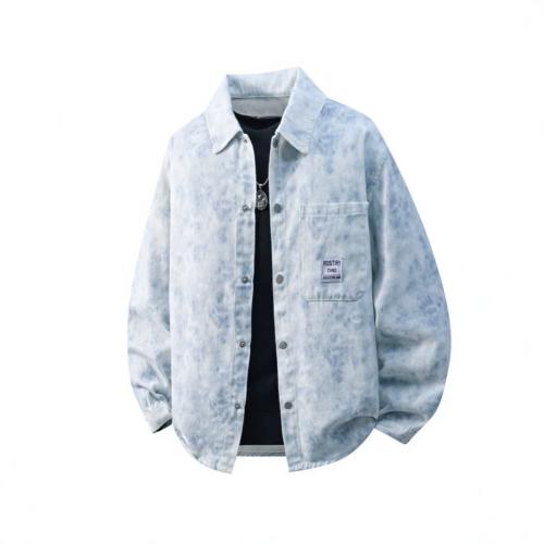 Tie-dye Denim Jacket Men's Top Outerwear