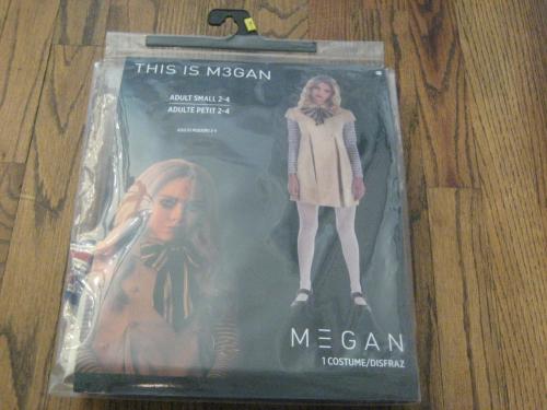 This Is Megan Adult XL Costume Sizes 14-16 Dress Bow and Tights New!  Halloween