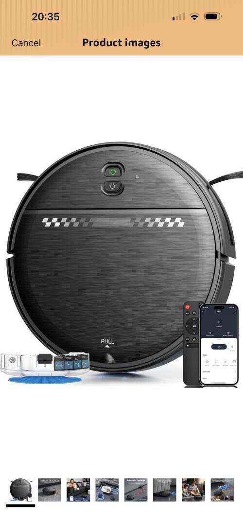 Robot Vacuum and Mop for Pet Hair, 2-in-1 Robot Vacuum Cleaner