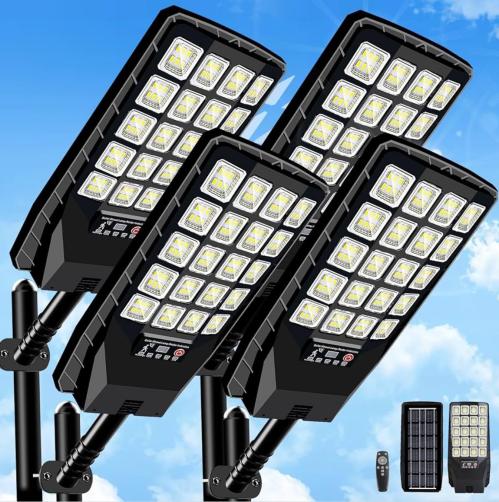 Integrated Solar Street Light Motion Sensor Remote Control LED Outdoor Garden Lamp For Yard Drive…