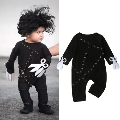 NEW Baby Toddler Boys Edward Scissorhands Halloween Romper Jumpsuit Costume